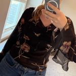 The Limited 100% Silk  Brown Y2K Blouse Photo 1