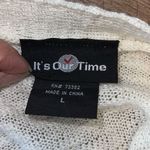 it's our time It’s Our Time striped‎ cardigan light weight peach and cream size Large Photo 5