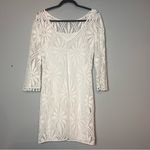 Lilly Pulitzer Topanga Dress Mini White Lace Crochet Long Sleeve Size Small Photo 6