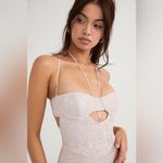 House Of CB NWT Georgia Crystal Satin and Lace Midi Dress Romantic Size M Photo 3