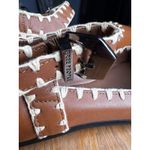 Free People NEW Crochet Mystic Mary Jane Flats Size 9 Tan Photo 6