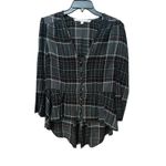 Veronica Beard  Plaid Peplum Button Bodice 6 Wool Blouse Shirt Top Women's #Z7-5 Photo 1