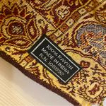 Red Gold Floral Indian Pashmina Shawl Wrap Scarf Fringe Tassel Womens One Size Photo 12