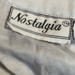 Vintage 90s Crinkle Lace Maxi Dress Medium Pastel Blue Pink Floral V Neck Fairy Photo 6