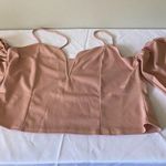 SheIn  Curve Chic Pink Cold Shoulder Top Photo 5