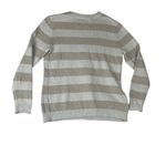 Christopher & Banks  size small Christmas sweater cute stripe tan white granny Photo 2