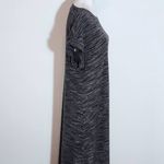 Bella Dahl Charcoal Gray Soft Knit T-shirt Midi Dress Size Large Cozy Gray Dress Photo 3