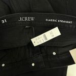 J.Crew  Classic Straight Jean Washed Black Stretch High Rise Organic US 31 NWT Photo 7