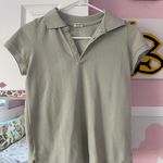 John Galt Mint Green Button Up Collared Shirt Photo 5