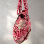 Guess  Zebra Print Canvas Y2k Shoulder Bag Purse Pink Animal Print Vintage Photo 2