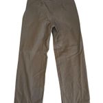 J Jill Wide Leg Pants Genuine Fit Below Waist Brown Cotton Linen Side Zip Sz 12T Photo 1