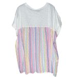 Torrid Cotton Modal Slub Clip Dot Mixed Dolman Tee Photo 3