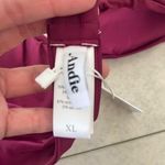 ANDIE NWT  Swim Plum Purple Bandeau Bikini Scala Top Strapless XL V Notch Photo 5