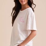 Altar'd State Faith Over Fear Oversized Graphic Tee White & Pink Sz M Retail $52 Photo 4