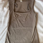 ZARA Brown Square Neck Top Photo 0