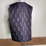 ANINE BING  Andy Black Quilted Monogram Vest Pockets Women’s Size‎ Large Photo 6