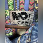 NO! Jeans M Vtg 80s Indian Bead Western Super RARE Unique Blue Jean Crop Jacket Size M Photo 12