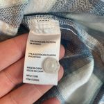 Weatherproof  Vintage Costco Blue Brown Cream Plaid Flannel Shirt Size Large Photo 2