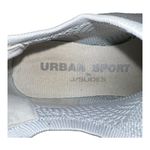 EUC URBAN SPORTS BY J SLIDES Gray and Silver Metallic Slip Photo 4