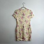 ZARA NWT Satin Effect Floral Side Cut Out Mini Dress Small Photo 5