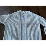 American Eagle  Medium Chunky Knit Open front Cardigan Sweater Cream NWT Flawed Photo 7