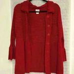 kim rogers Red cardigan sz Large bell sleeves big buttons very stylish Photo 0