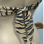 Aerie AE Bikini Top Triangle Style Adjustable Straps Zebra Print Tie Around S Photo 5