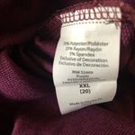 Avia Womens Burgundy Hoodie Size 20 XXL Side Slits New Photo 4