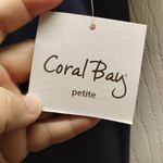 Coral Bay  NWT Size Petite Large Navy Blue Beach Umbrella Patriotic Graphic Tee Photo 5