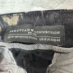 Peruvian Connection  Brocade‎ Velvet Pants 12 Floral Baroque Holiday Dark Romance Photo 6