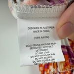 Abel the label NWT Fruit Print Maxi Dress Small Smocked Tiered Tropical Resort Photo 5