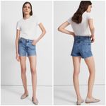 J Brand Jules High-Rise Jean Shorts in Rigid Comfort Stretch Denim Photo 1