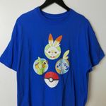 Urban Outfitters Pokemon T Shirt Blue XL Extra Large Character Graphic Tee Short Sleeve Cotton Photo 8