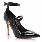 Valentino Garavani  Ankle Strap Mary Jane Studded Patent Pumps Size EU 39.5 Photo 0