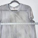 Free People  Sheer Gray Dyed Mini Tunic Dress Size Medium Photo 4