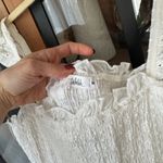 Shop Talulah eyelet smock maxi dress midi ruffle hillhouse nap embroidered White Size M Photo 1