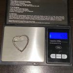 Vintage Signed 925 A Sterling Silver Marcasite Heart Photo 6