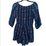American Eagle 2/$30  Paisley Print Boho Off the Shoulder Romper Jumper XS Photo 3