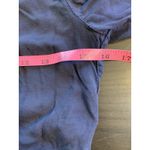 Brandy Melville  Faux Wrap Blouse Navy Blue Tie Back Concert Festival Cute Top‎ Photo 7