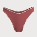 BERLOOK Contrast Stitch Bikini Bottom ONLY 02 Red Photo 4