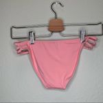 Melissa Odabash pink lattice side cut out bikini swim suit bottoms size 2 Photo 3