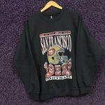 San Francisco 49ers Football NFL Helmet Crewneck Sweater M  Photo 2