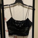 Forever 21 NWT  faux leather thin strap tank top Photo 2