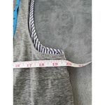 J.Crew Style Grey & Striped in back Sleeveless Round Neck Top Large Photo 5