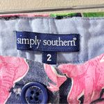 Simply Southern  Pink Elephant Print Women's Shorts Size 2 Photo 3