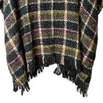 Boyne Valley Weavers Plaid Wool Fringed Shawl Handcrafted in Ireland Womens OS Blue Size undefined Photo 7