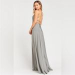 Show Me Your Mumu Godshaw Goddess Gown Soft
Charcoal Crisp Bridesmaid Size L New Photo 3