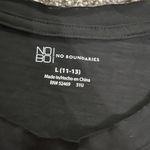 No Boundaries  Black Sunflower Short Sleeve Shirt L Junior’s Photo 2