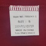 Tobi Oxblood Long Sleeve Short Romper with Deep V-Neck Size Small Photo 6