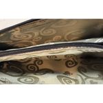 Brighton  Handbag Western Suede Brown Organizer Crossbody Purse Clutch READ Photo 8